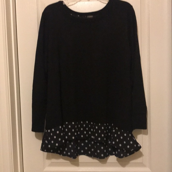 NWT Maree Pour Toi Polka Dots Sweater - Picture 3 of 9